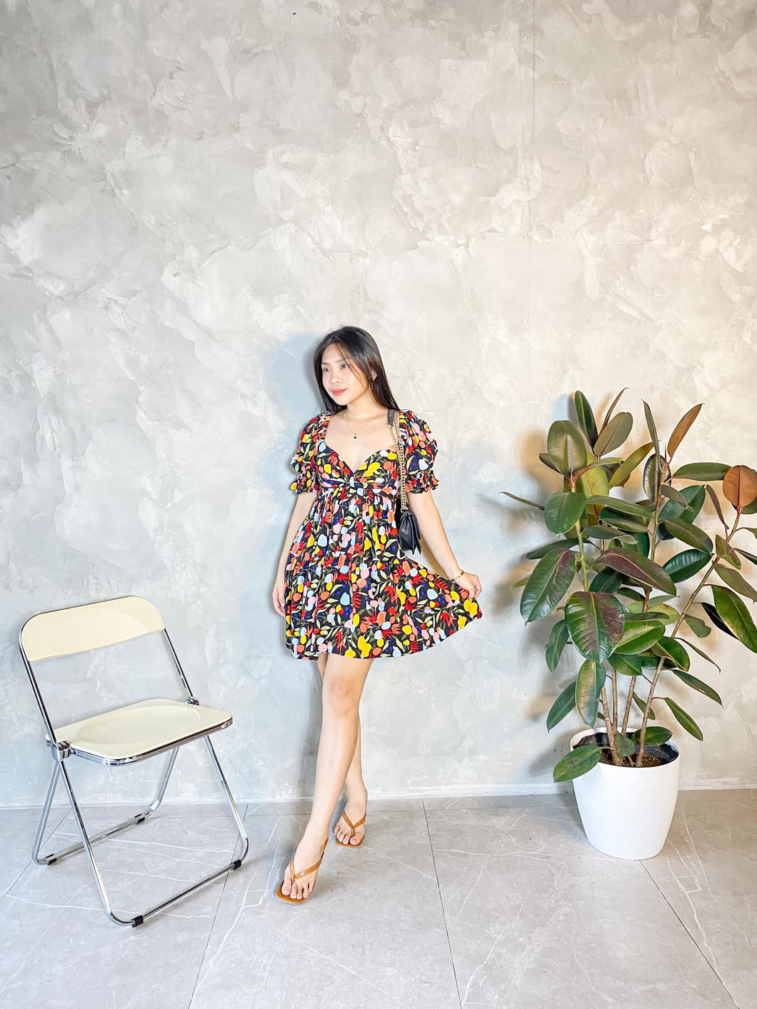 Petal Dress Printed